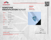 Blue Zircon 2.40 Carats Trillion Cut